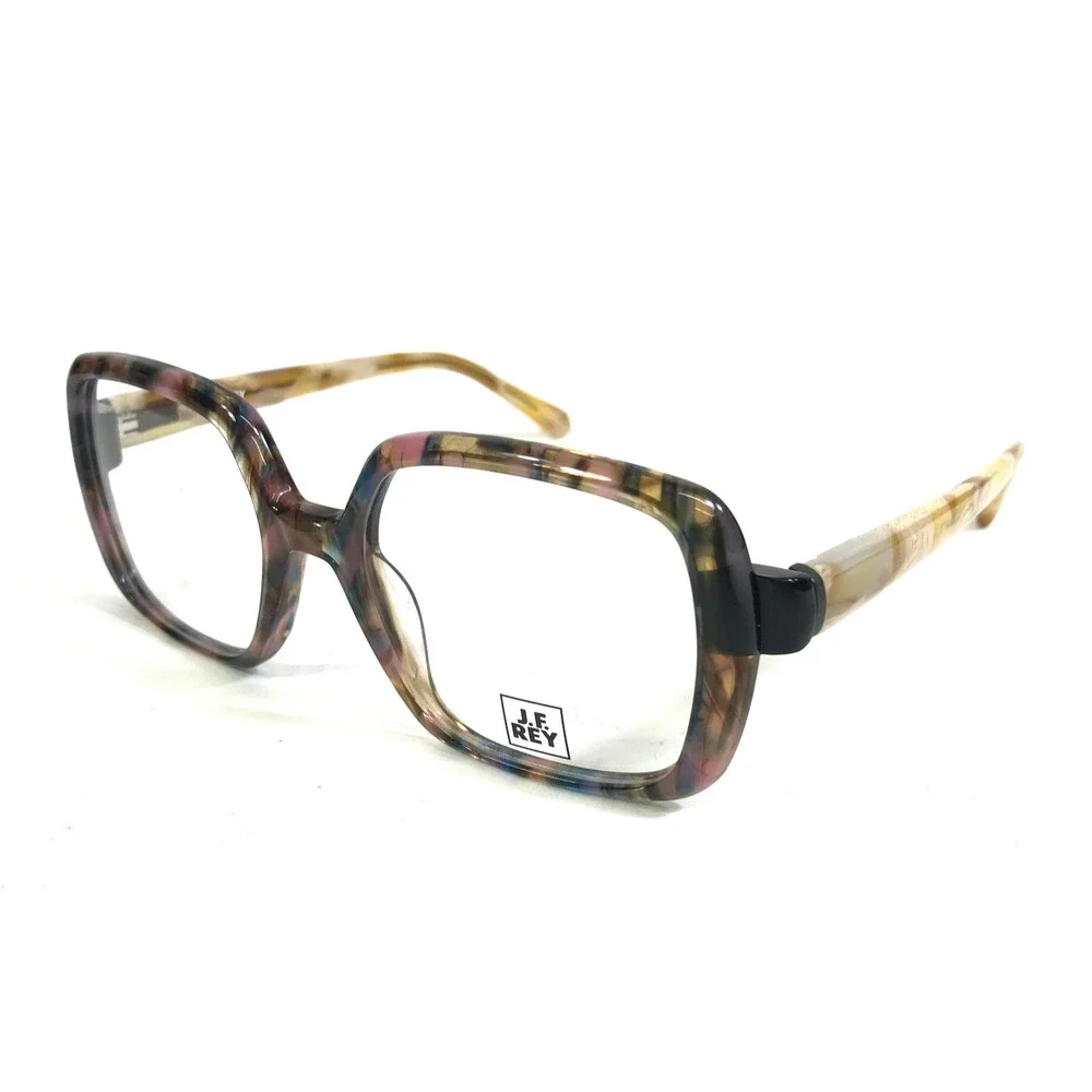 J. F. Rey Eyeglasses Frames JF1548 2000 Pink Blue Ivory Marbled 51-18-138